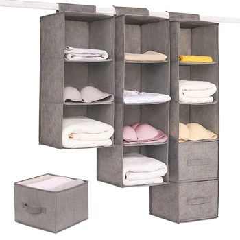 Borsa portaoggetti da appendere per guardaroba Tipo di cassetto intermedio Organizzatore di vestiti Scaffali portaoggetti pieghevoli Organizzatore per armadio 1