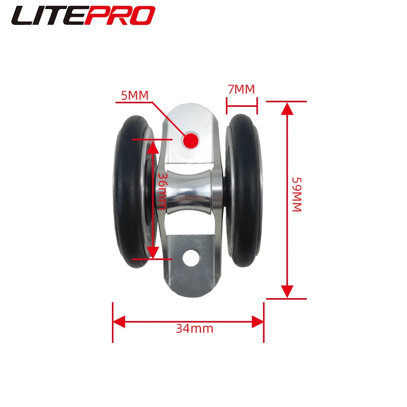 Liteproelite Folding Bike Mini Double Mudguard Easy Wheels Guard Mud Gear Wheel Aluminum Alloy For Brompton bicycle fender