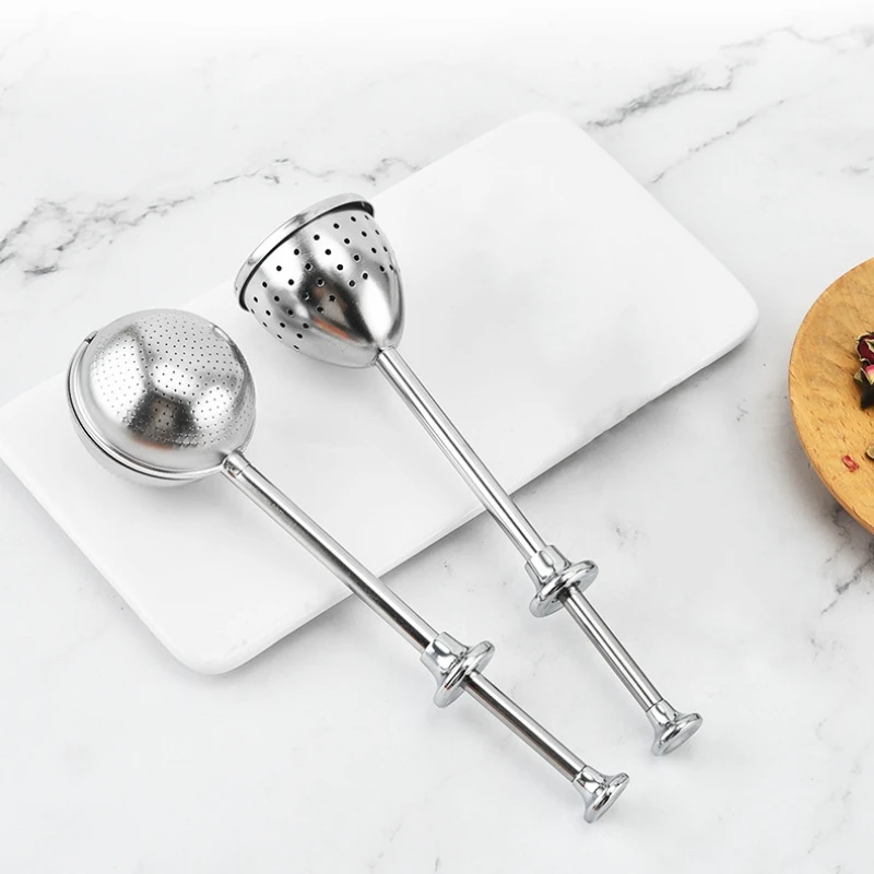 Spice Tea Tool Accessories Reusable Tea Strainer Ball Metal Bag Stainless Steel Teapot Adjustable Infuser Filter tea infuser tea strainer tea filter