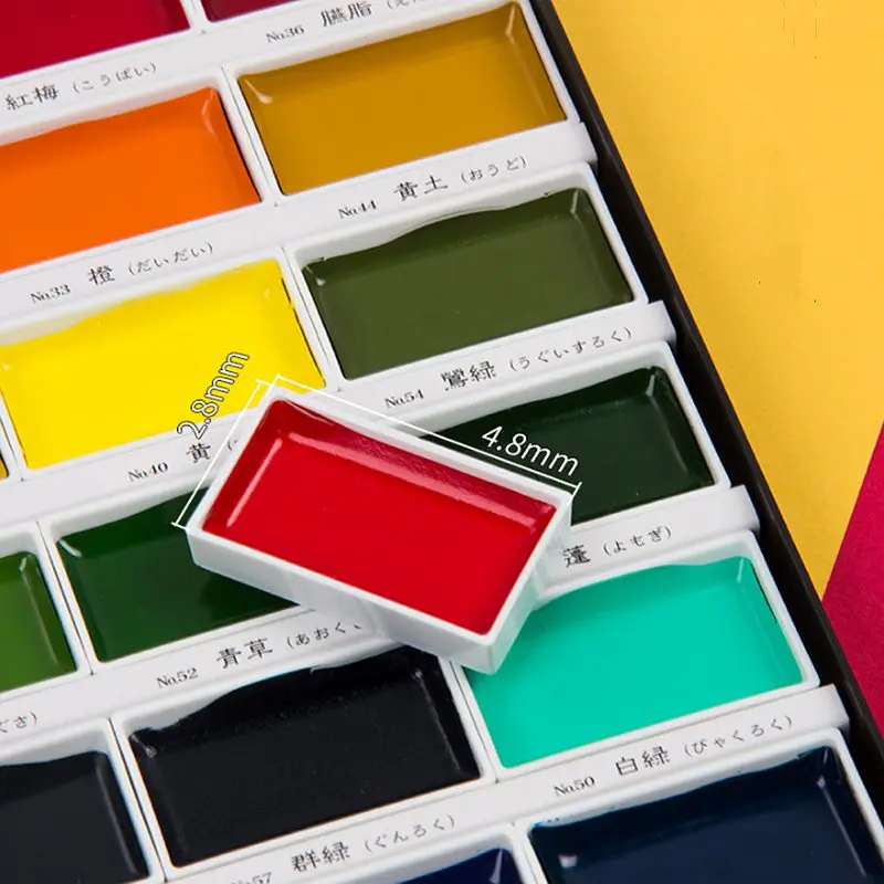 Watercolor Painting Set, Watercolor Paint, Watercolor Pigment | Kuretake Solid Watercolor Paint Set Metallic Water Color Paints For Painting Art Supplies