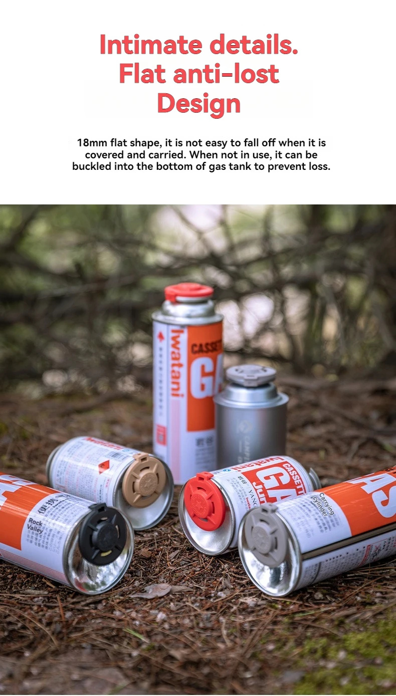 CAMPINGMOON Four-color Long Gas Tank Protective Cover Outdoor CB Tank Cassette Gas Tank Dust Cover Leak-proof Protective Cover