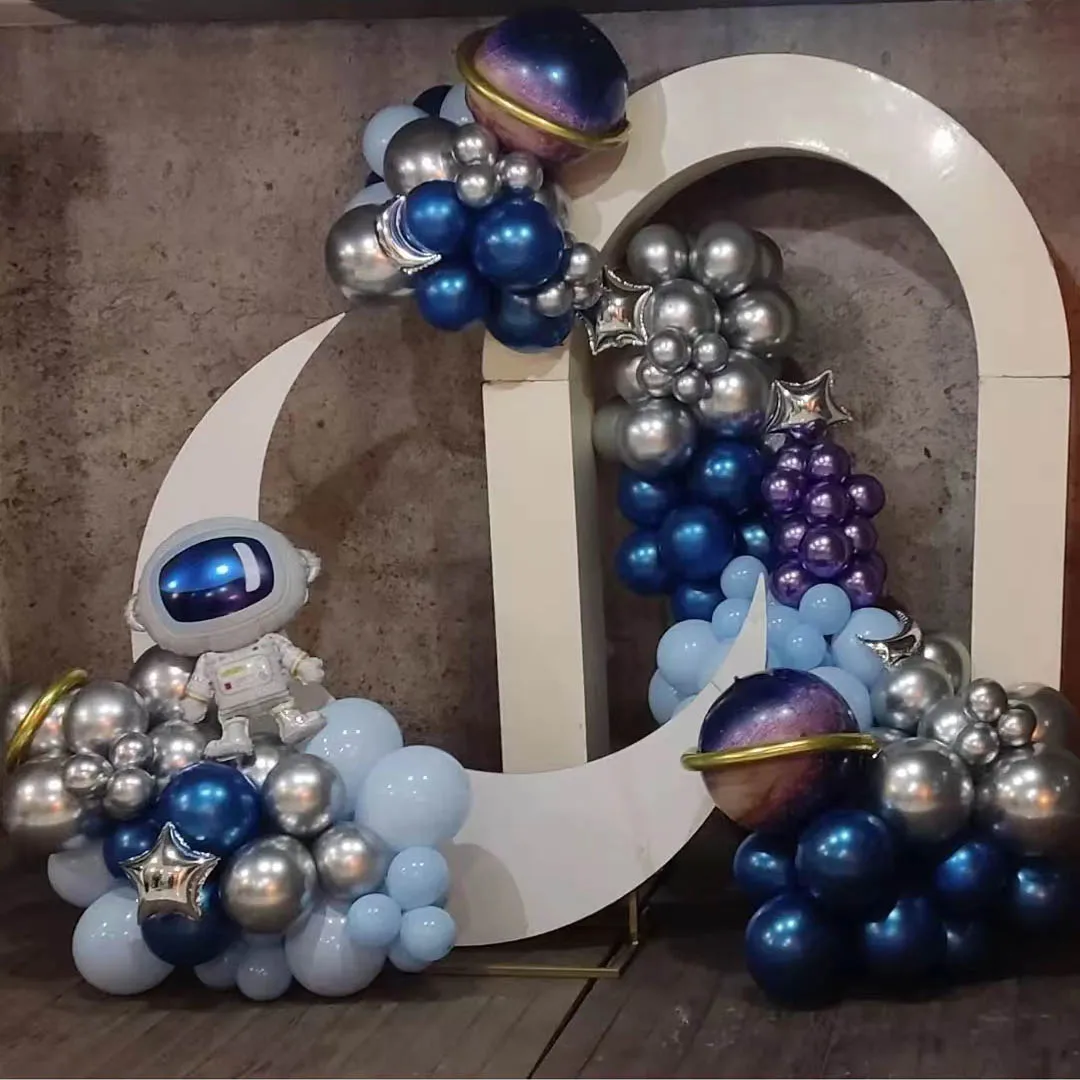 

140pcs Universe Outer Space Balloon Garland Arch Kit Astronaut Rocket Galaxy Theme Party Decoration Baby Shower Birthday Supplie
