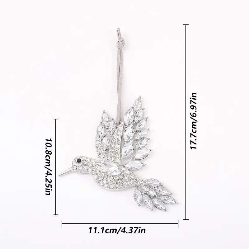 Bird Ornaments For Christmas Tree Rhinestone Bird Pendant Decor Festival Window Charm For Birthday Window Mom Women Grandma