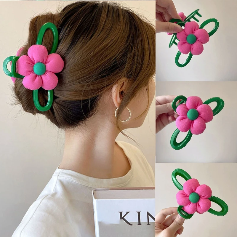 

All-match Hairpin Flower Hair Claws Shark Clip Hair Styling Tools for Working