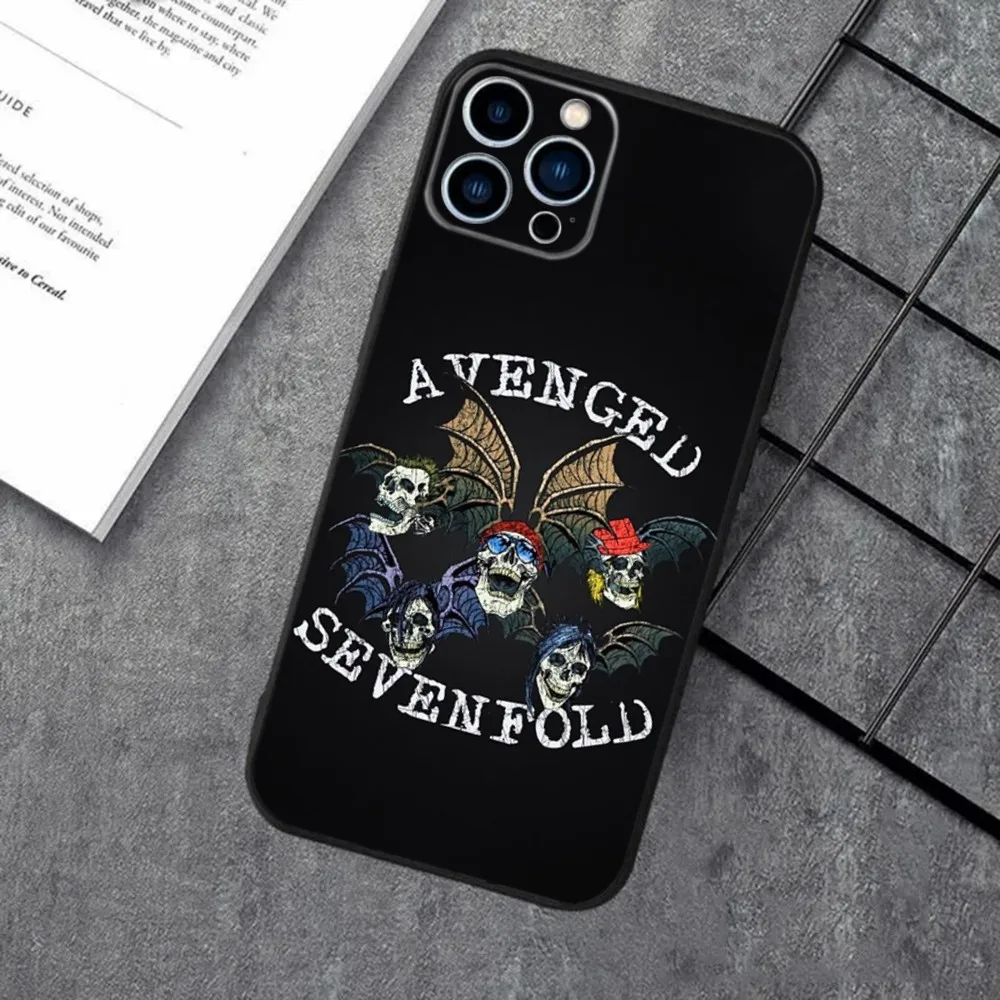 Avenged Sevenfold A7X Band Silicone Black Phone Case