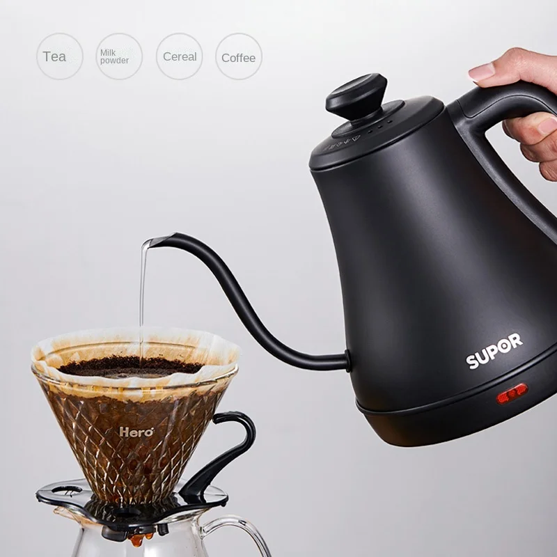 

Electric Kettle Household Stainless Steel Boiling Water Electric Kettle Pour-over Coffee Hanging Ear Narrow Mouth Insulation