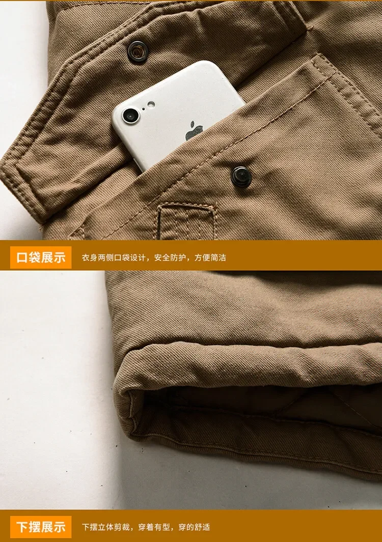 Men Thick Warm Winter Jackets Men's Clothing Top Long Fleece Parkas Man Parka Plus Size Casual Fashion Outwear Stand Colar Coats