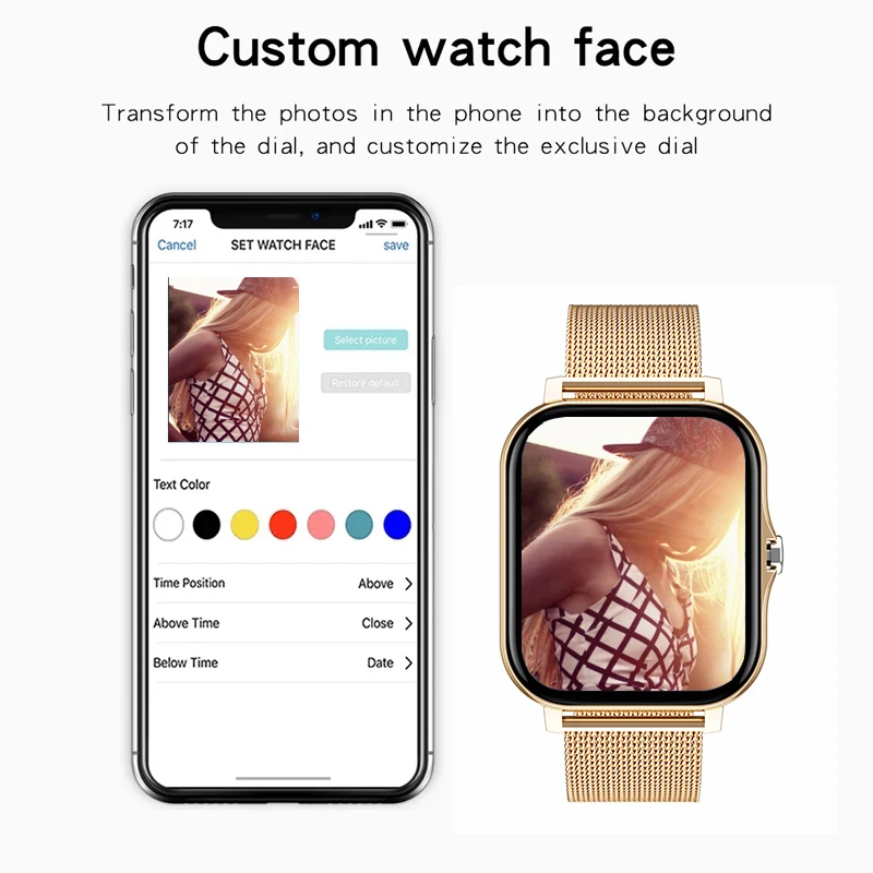 Montre connectee pour femme LIGE 2023 Ʈ ġ    ü ġ ũ  ƮϽ ð  Di