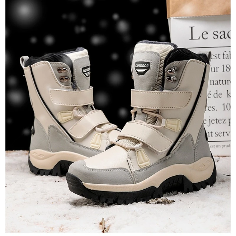 

Autumn Winter Outdoor High-top Cycling Boots with Cotton and Thickening Snow Boots Large Size Women's Cotton Shoes Hiking Shoes
