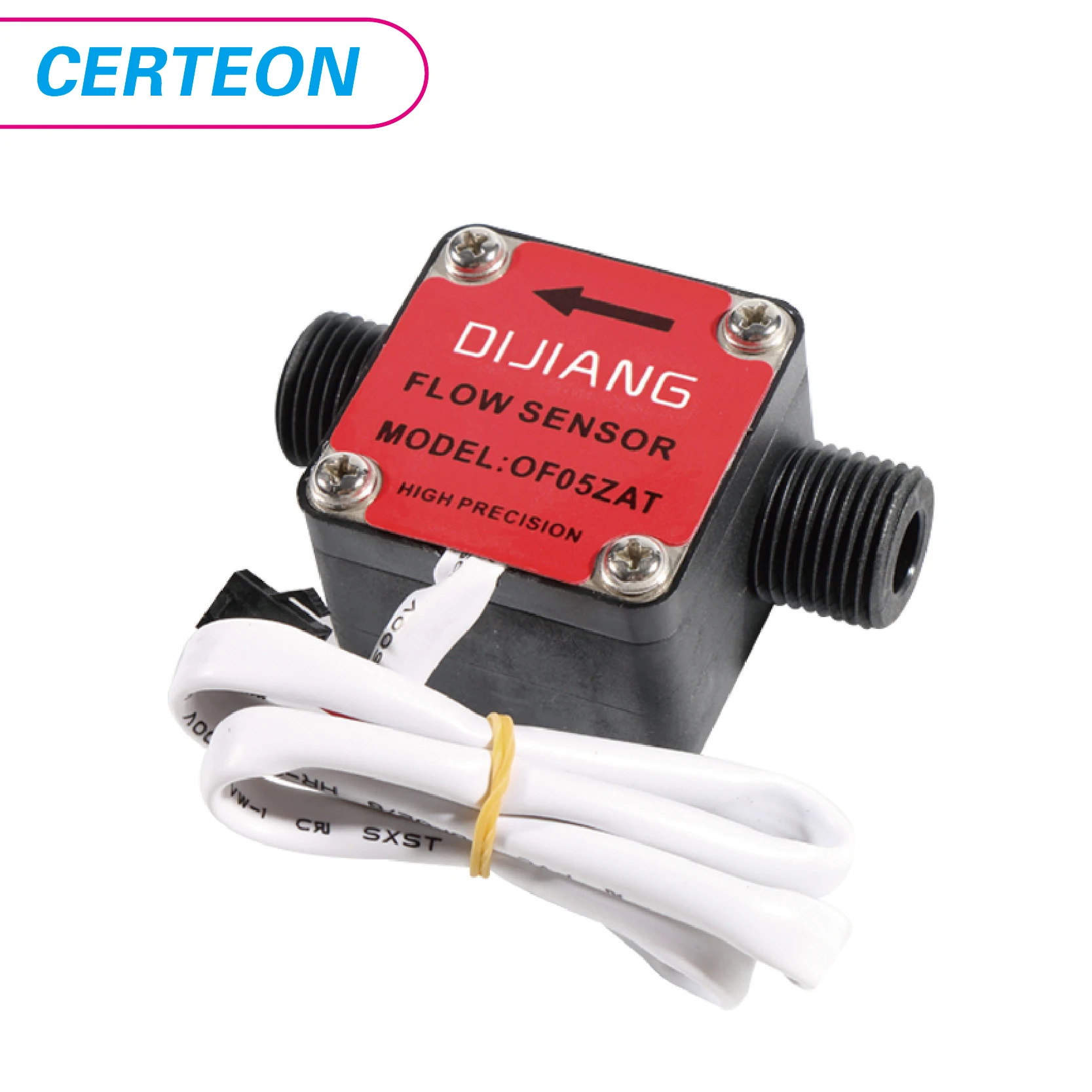 Flow Meter Plastic Gear Flow Sensor Miniature Flow Rate Sensor Liquid Gear Meter Durable Small Measurement Meter