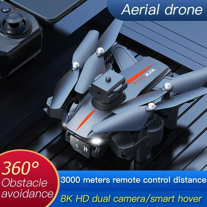 P11S 프로 맥스 드론 8K HD 카메라, GPS 전문 4 방향 지능형 장애물 회피 접이식 쿼드콥터, RC 5000M 장난감 선물