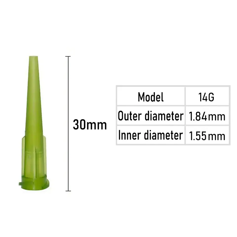 10pcs Luer Lock TT Tapered Tips Precision Liquid Syringe Dispenser Needles Tips 30mm 10/11/13/14/15/16/18/20/21/22/23/25/27/30G image 14