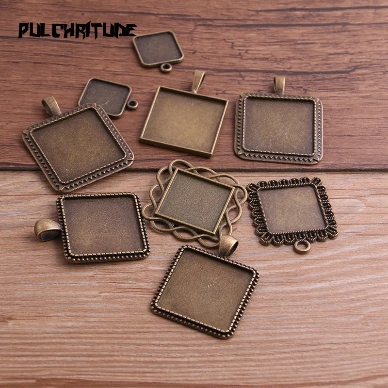 10pcs 18 millimetri Formato Interno Bronzo Antico E Argento Placcato