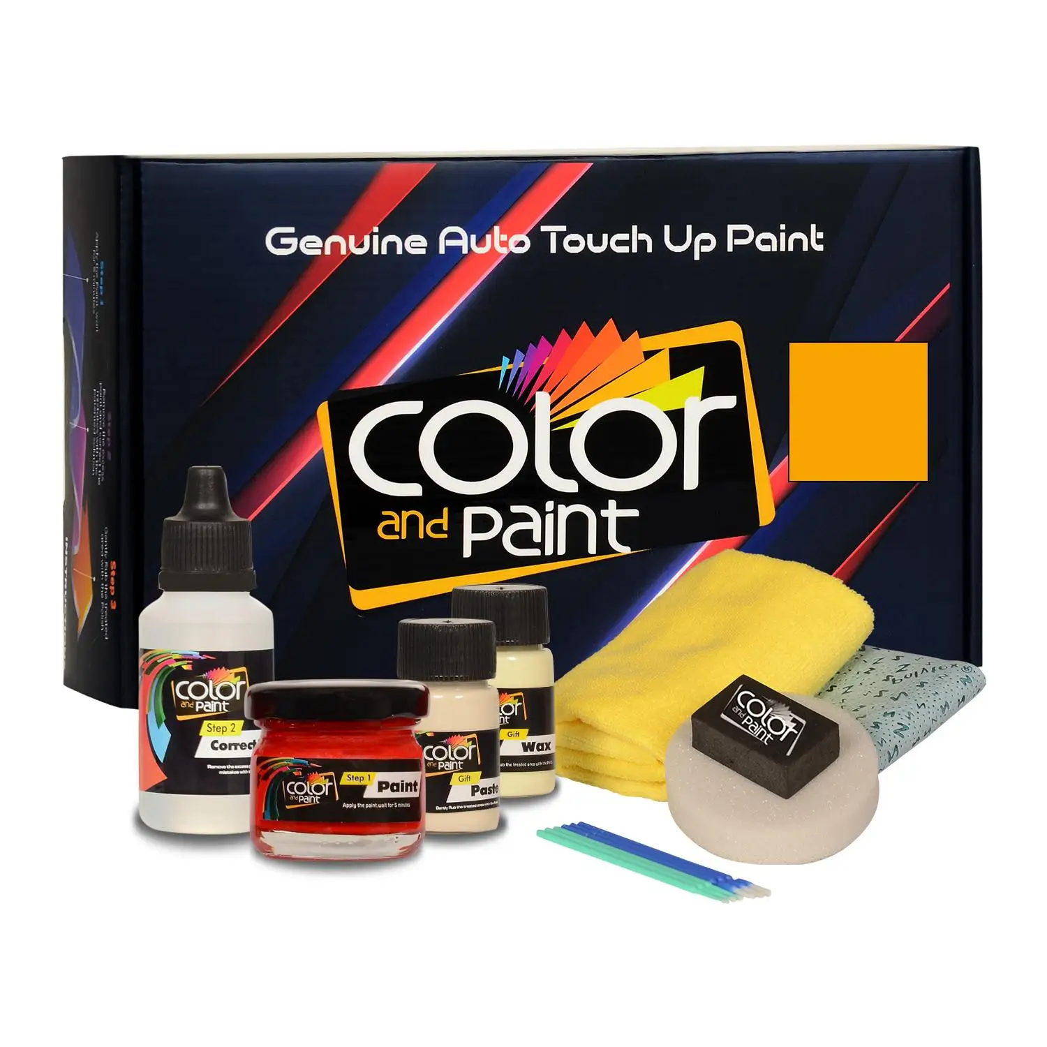 

Color and Paint compatible with Volvo Automotive Touch Up Paint - HAUKEBOE YELLOW - S91268 - Basic Care