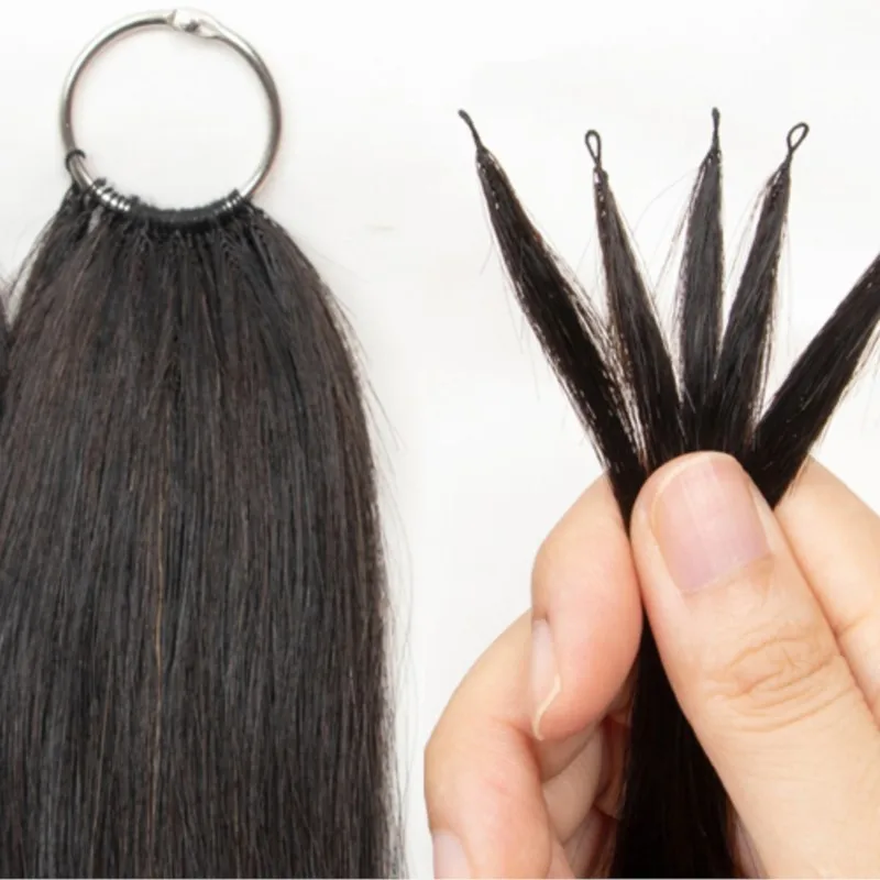 Рисунок 5 - Наращивание волос из микроперьев