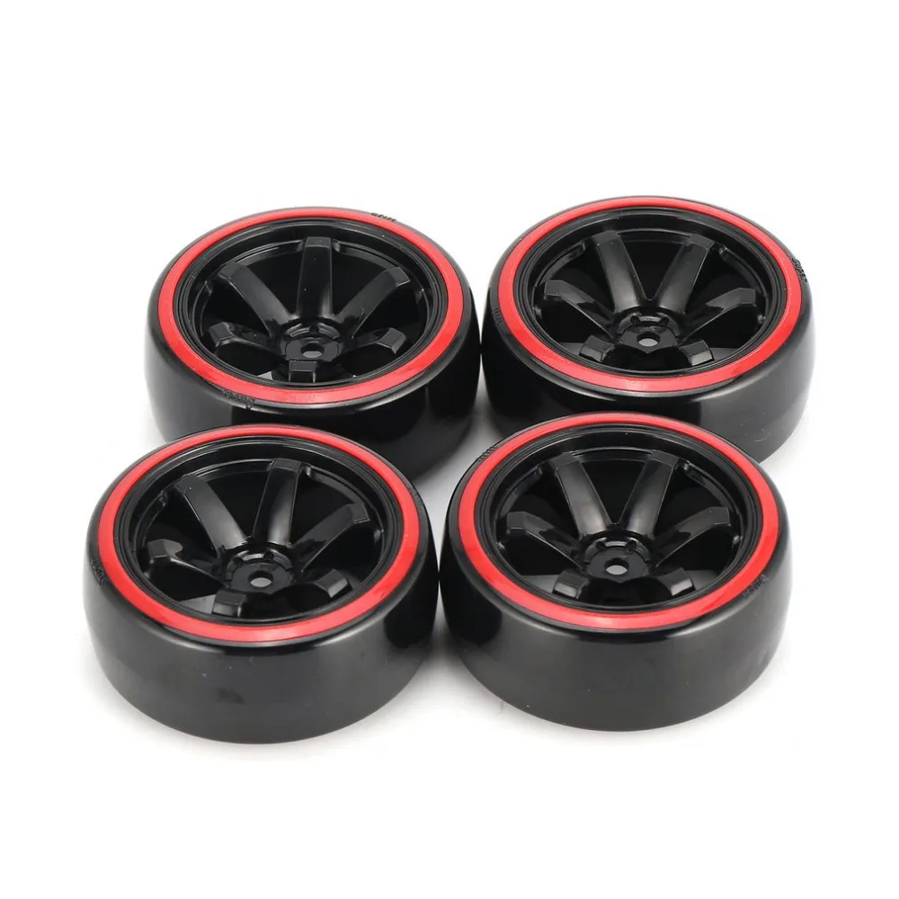wpl トラクサス　タイヤホイール 4 個 1/10 RC ドリフトカーホイールタイヤタイヤハード