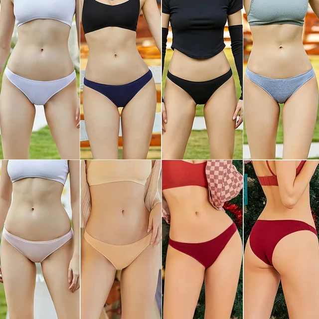 FINETOO 5PCS Cotton Panties Set M-XXL Women Underwear in 7 Colors - Image 4