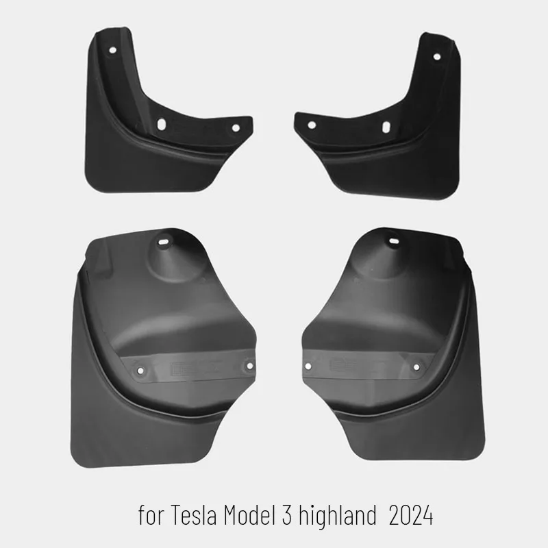 For Tesla Model 3 highland 2024/2018-2023 Accessori TPE MudFlaps Car Wheel  Mud Flaps Splash Guards