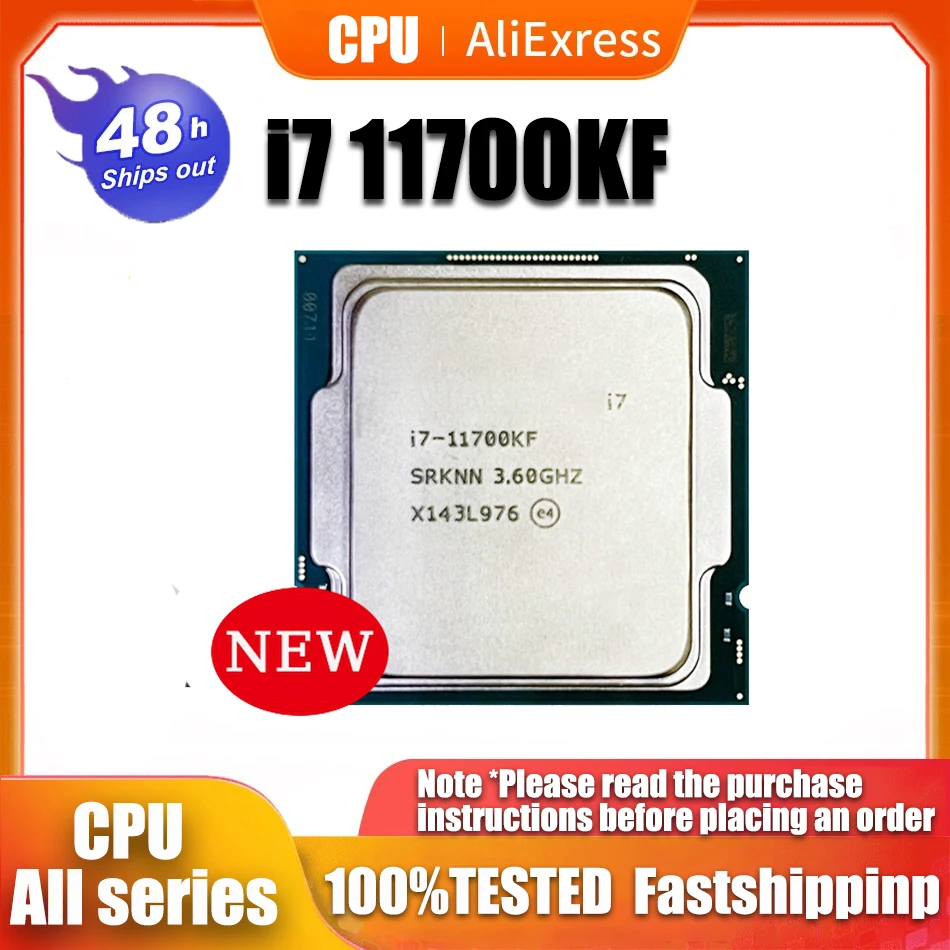 Nuovo Processore Cpu Intel Core I7 11700Kf 3.6Ghz A Otto Core A Sedici Thread L3 = 16M 125W Lga 1200 Senza Ventola
