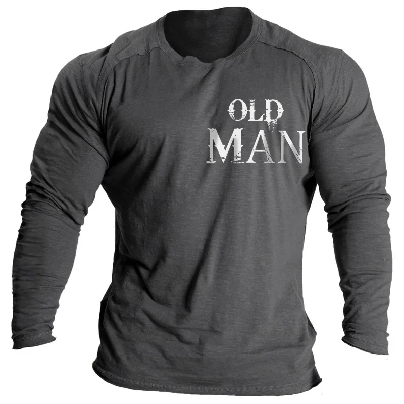 

New Men T Shirts Spring Clothing Letter 3d Shirts Tees Long Sleeve Tops Sports Streetwear O Neck Oversized Apparel For Male 2023