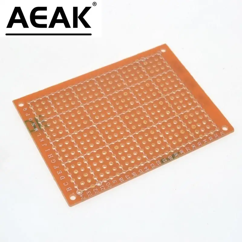 범용 실험 매트릭스 회로 기판, DIY 프로토타입 종이 PCB, 5x7cm, 10 개
