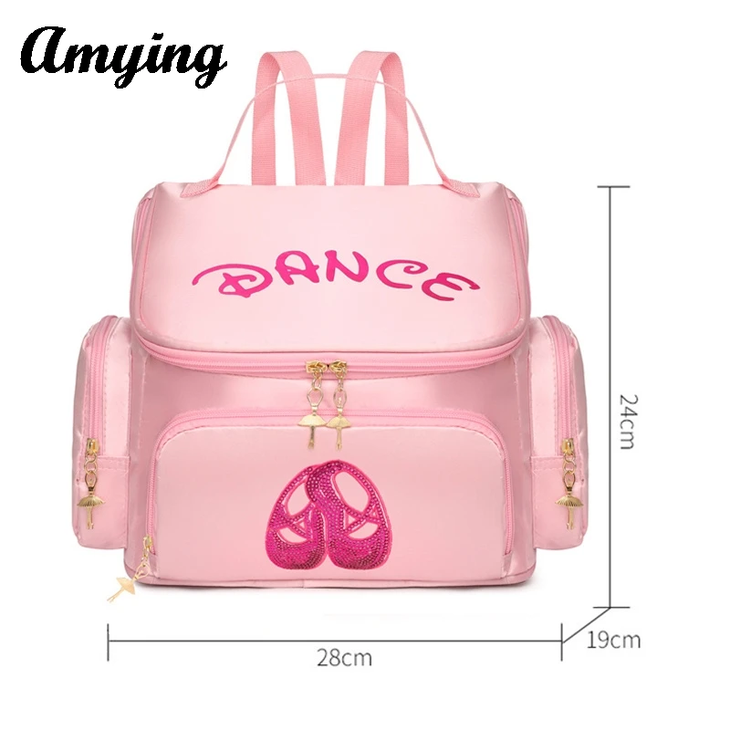 New Kids Latin Dance Storage Bag Ballet Dance Shoulder Bag Children Handbags Kids Dance Backpack Bags Student School Bag 2