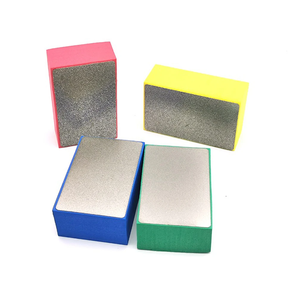 

4pcs Diamond Polishing Grinding Block Hand Pad 60# 100# 200# 400# For Grinding Trimming Ceramic Tile Marble Glass Hand Tool