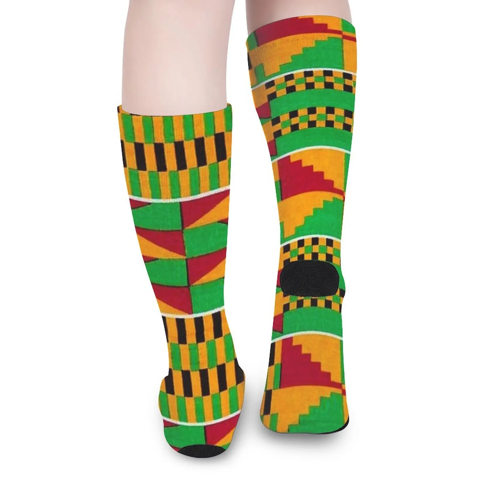 Kente African Print Pattern Socks Funny socks man hip hop Women's socks Men gift