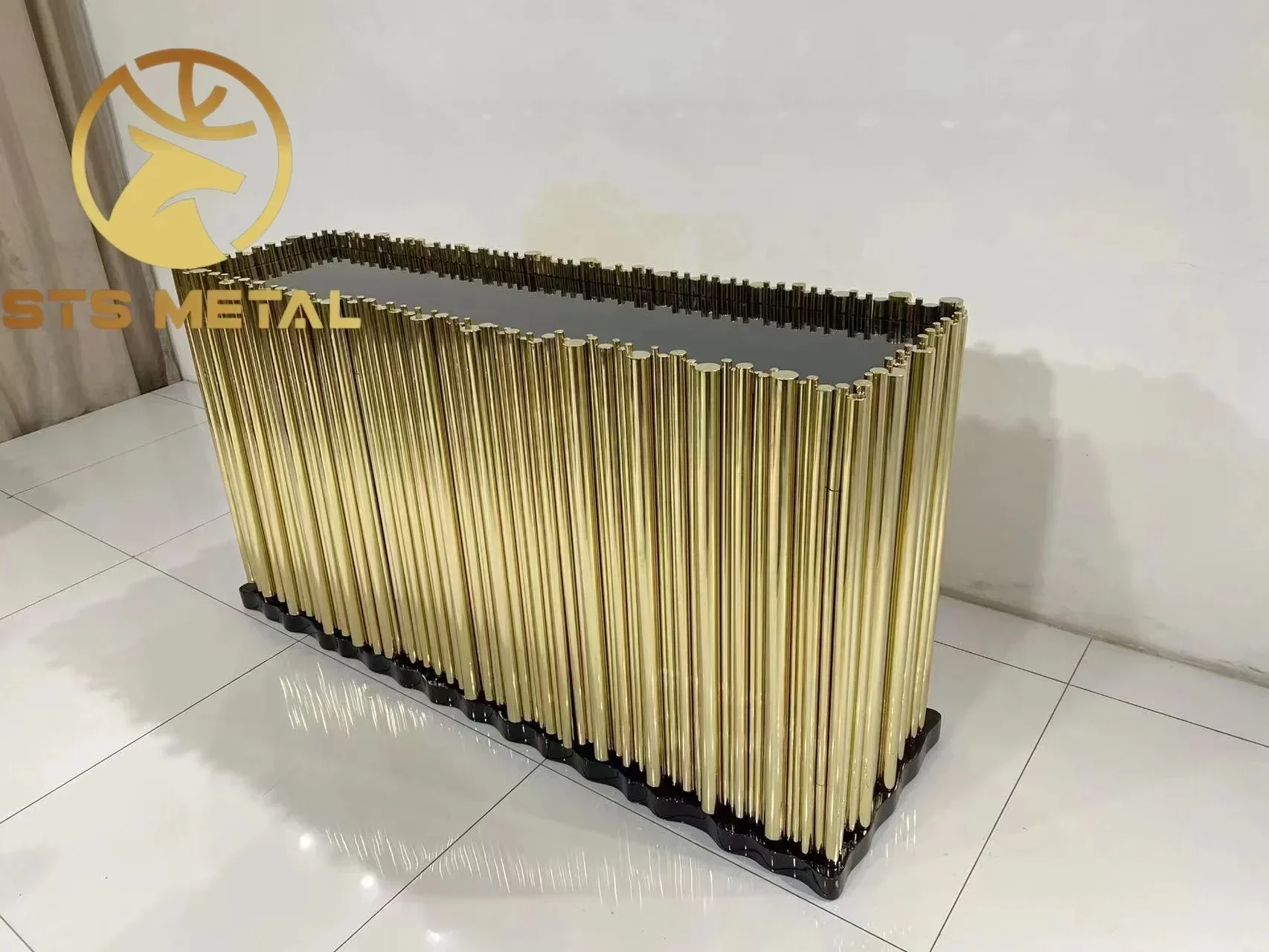 Hot-selling Light Luxury Design Symphony Sideboard Stainless Steel Cabinet for Living Room