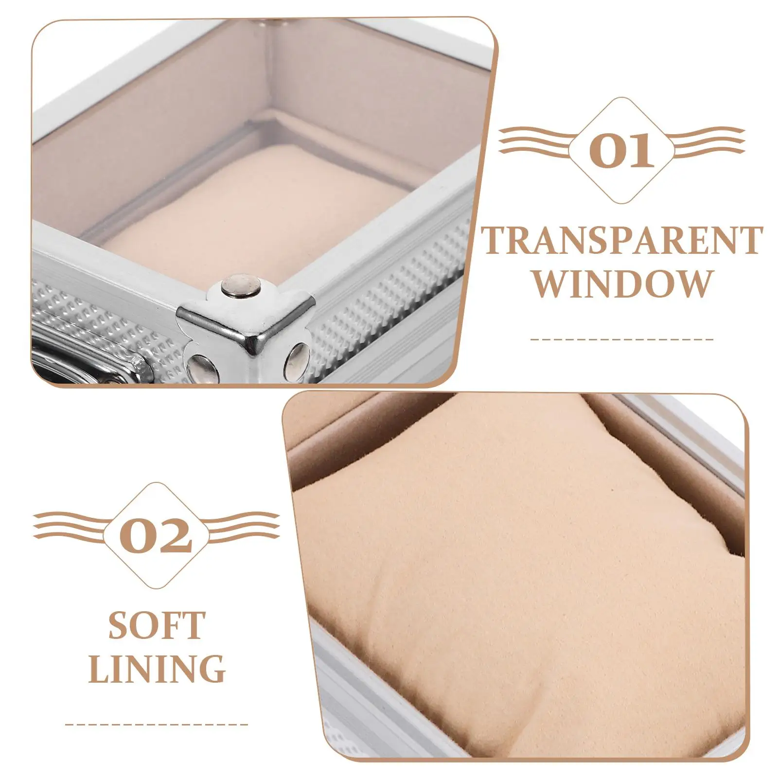 Single Watch Winder Box Durable Premium Material Non Fading Accessories Protect Watch Flexible Pillows Unique Design Fit Sizes