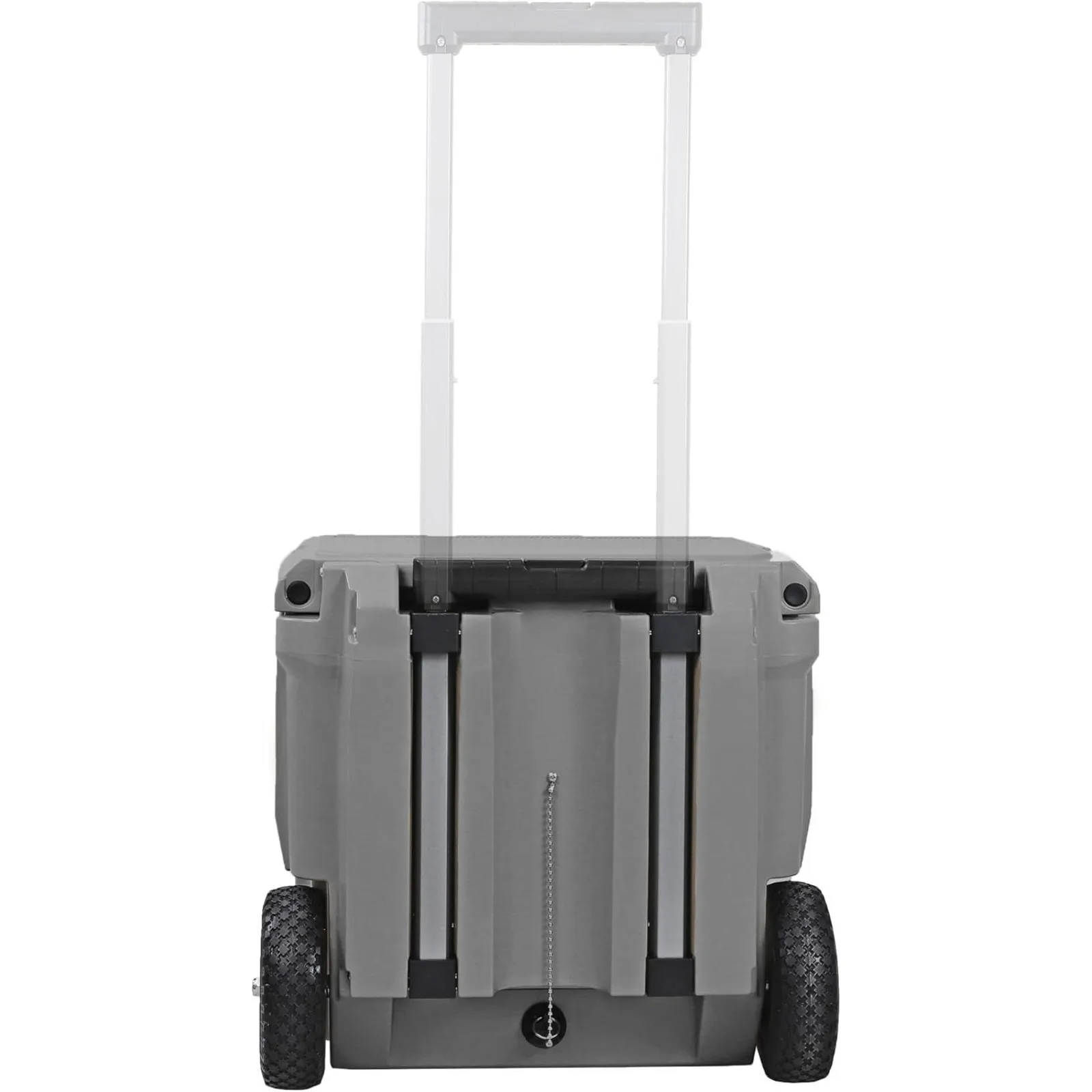 US 45 Quart Towable Roto Molded Ice Chest Outdoor Camping Cooler with Wheels Pro Tough Durable Outdoor Camping