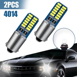 2pcs Super Bright Car Led Light Canbus BA9S LED H6W T4W 12V Reverse Lamp License Plate Parking Light Bulbs White Car Accessories