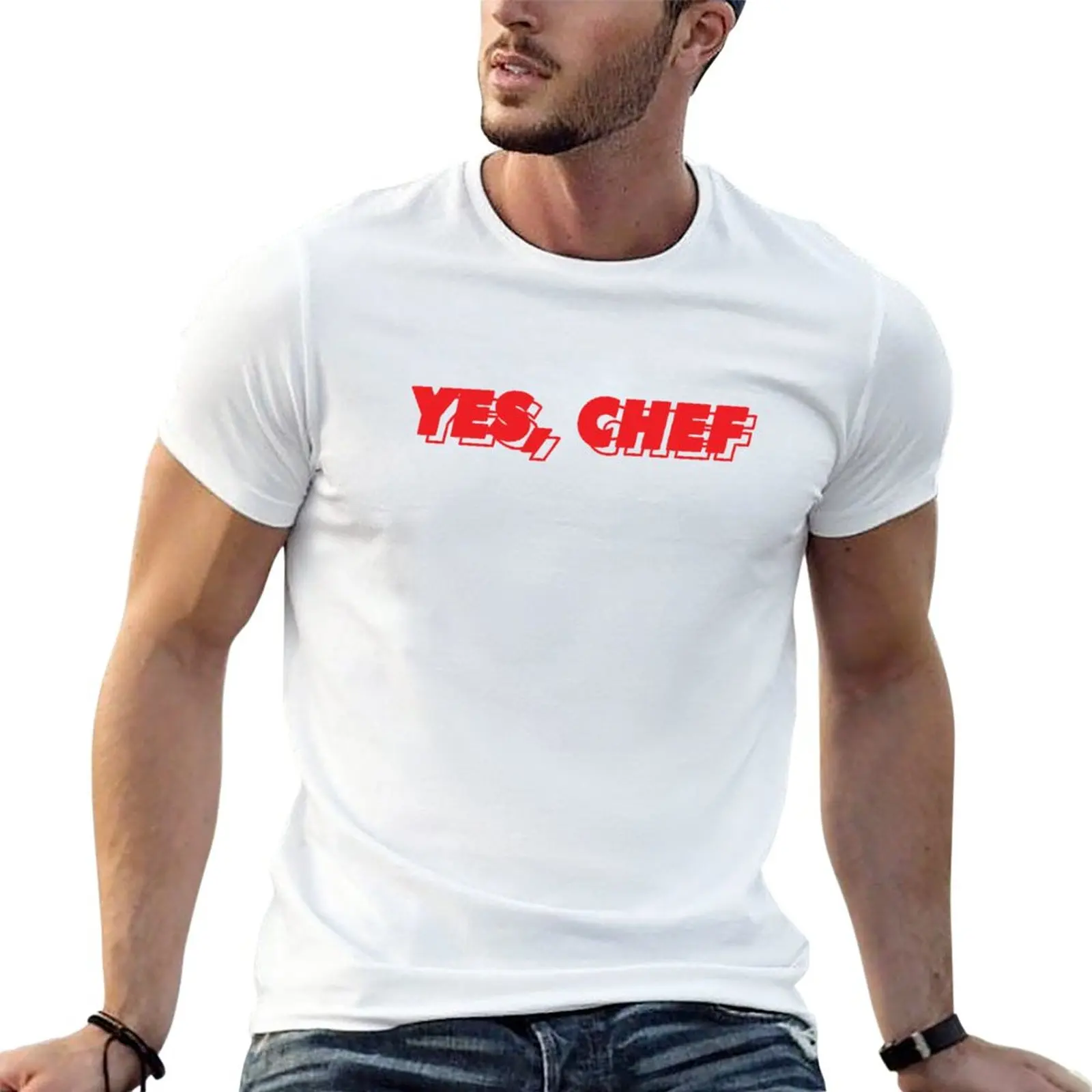 

New Yes, Chef T-Shirt tops boys t shirts Men's cotton t-shirt