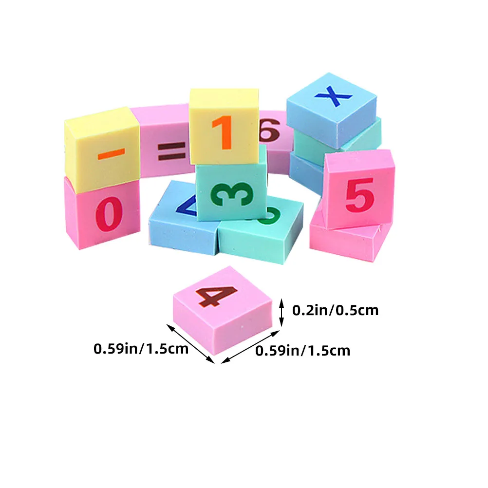 6개의 작은 지우개 상자, 책상, 애완동물, 교실, 미적 감각에 좋은 학용품으로 귀엽습니다.