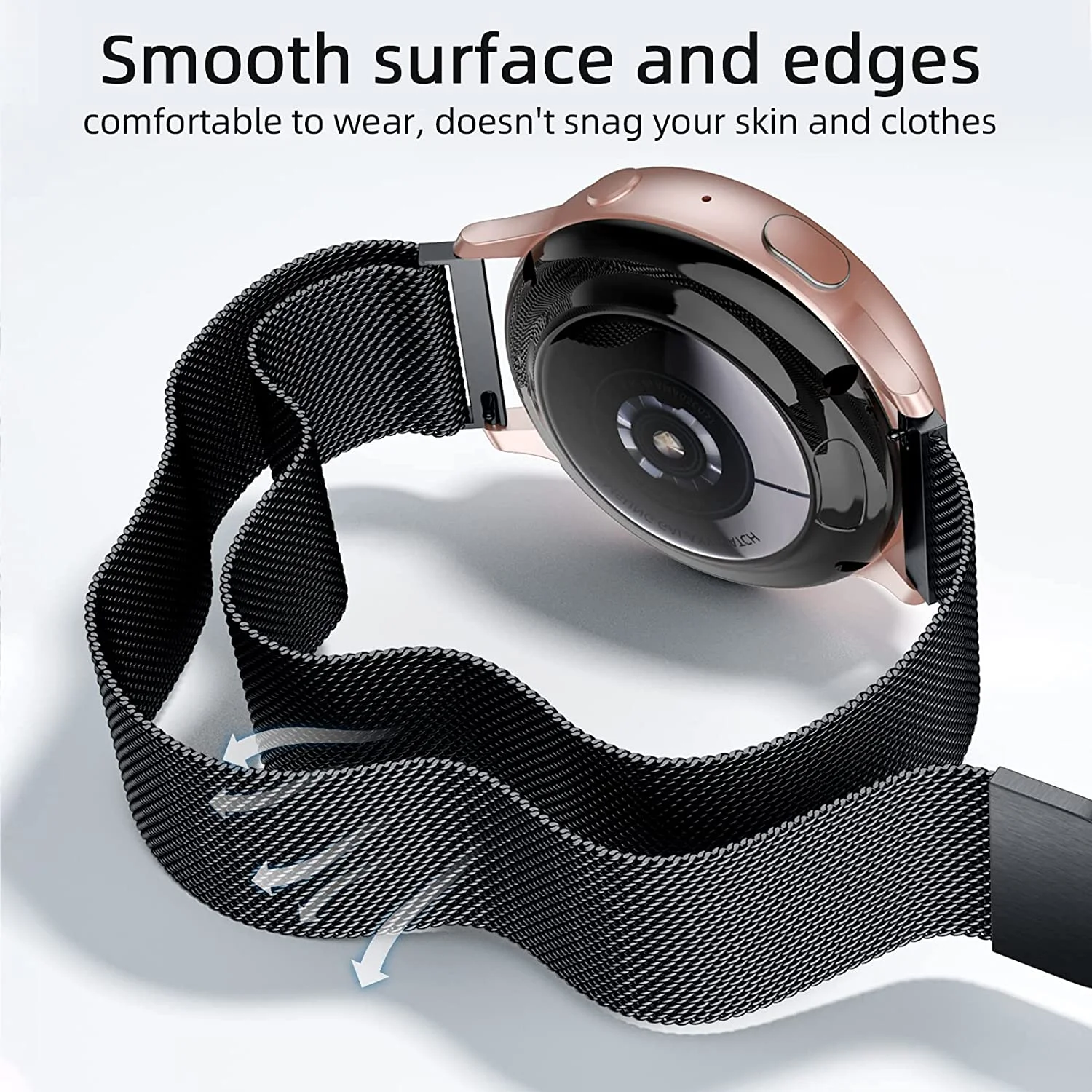 Elegant Milanese Loop Strap, 20mm/22mm - Premium Stainless Steel Mesh Bracelet Band