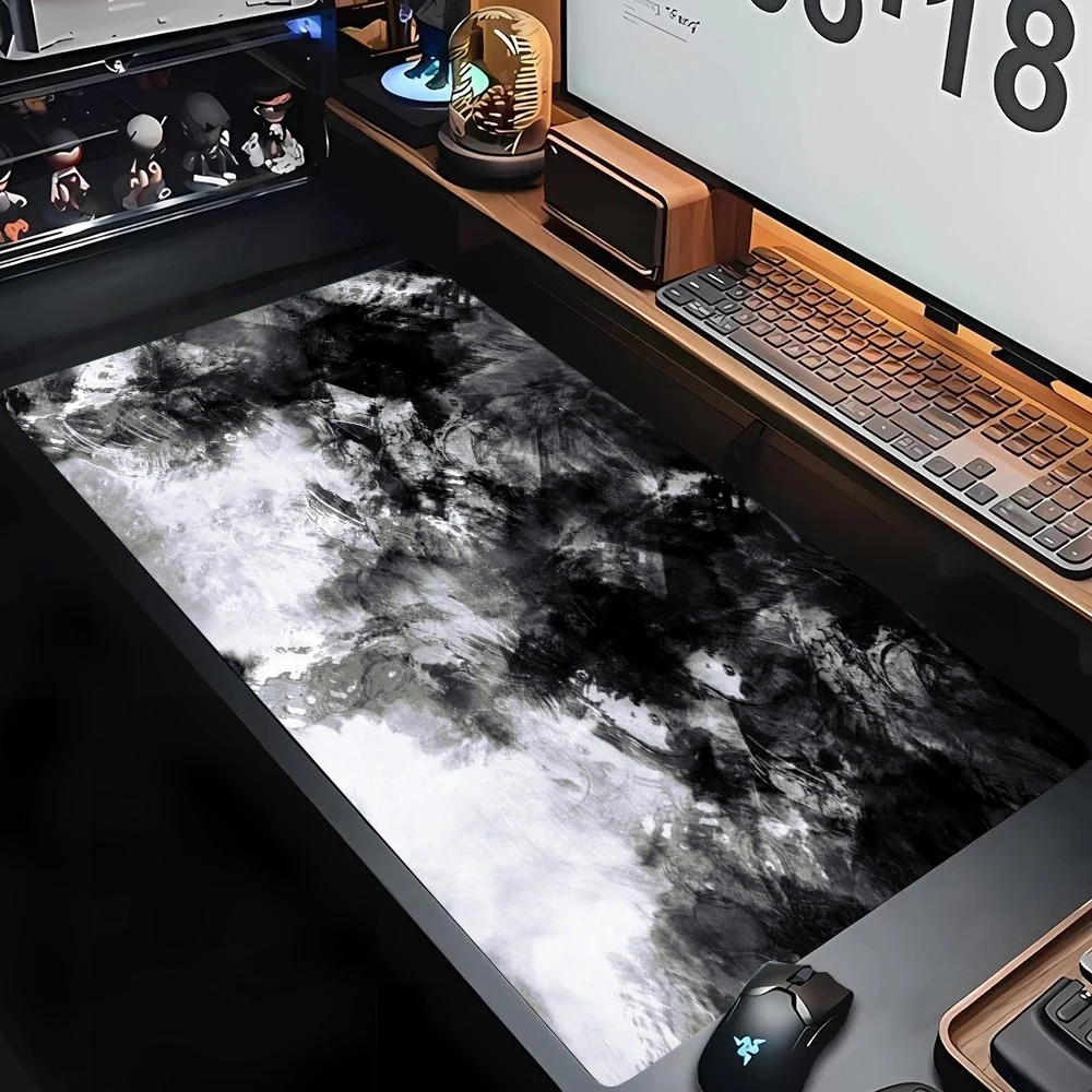 Grey Series XXL Gaming Desk Mat - Large 900x400mm Overlock Mouse Pad