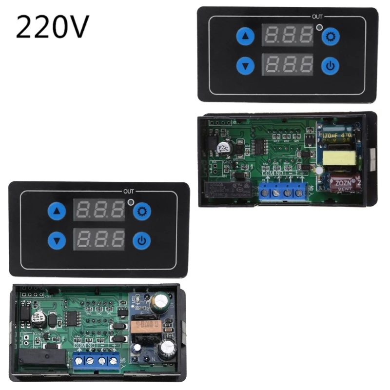 

Programmable Digital Countdown Timer Turn Off Delay Control Timer T21C