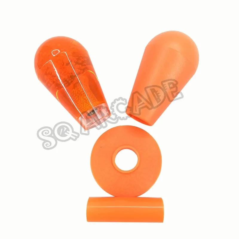 Arcade Accessories Orange Purple joystick Bat Top oval rocker Dust gasket Protective sleeve for Microswitch Joystick for komatsu pc120 130 160 200 240 6 7 8 joystick handle rubber dust sleeve gear head excavator accessories