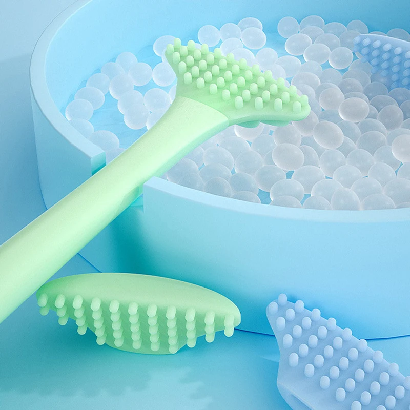 Soft Silicone Tongue Brush Deep Cleaning Tongue Coating Brush Tongue