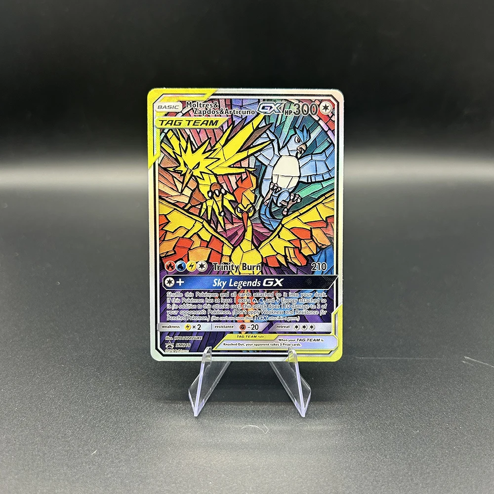 26 neue Designs DIY PTCG TCG Sammelkarte Cartoon TAG TEAM Latios Latias Gengar Karte Englische Folie Refraktive Farbe Flash Geschenke – Detail 28