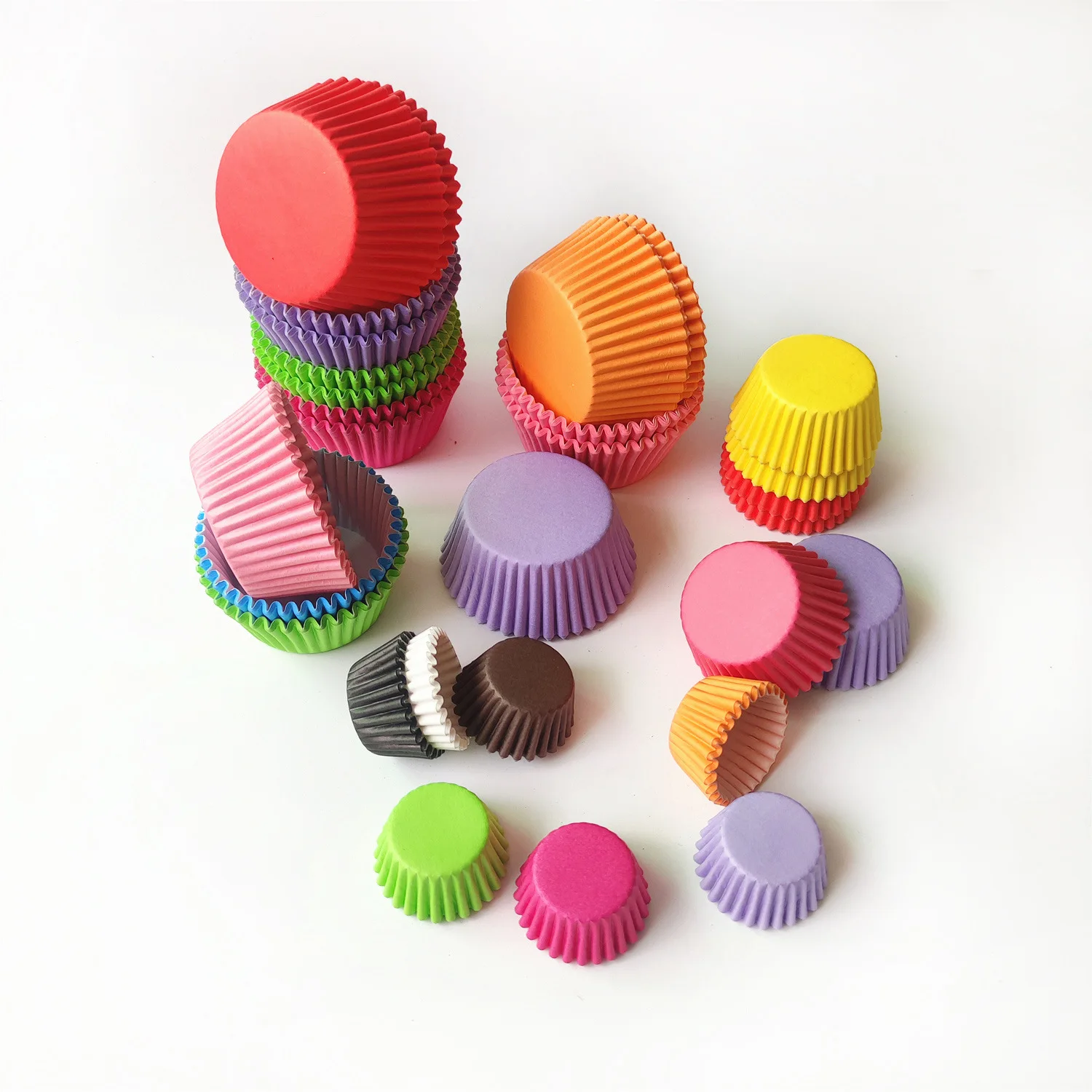 200/300/500 Stuks Gemengde Kleur Baking Cups Cupcakes Muffin Liners Papieren Beker Mallen Vetvrij Wrapper Voor party Bruiloft Verjaardag - Image 5