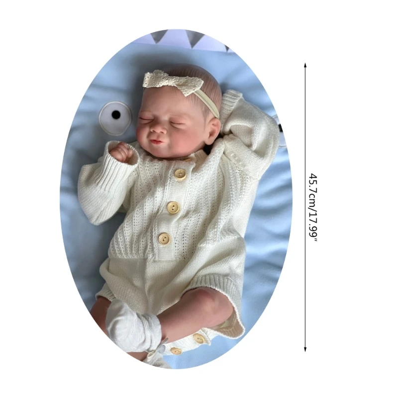 Reborns Baby 18Inch Newborn Sleeping Look Real with Accessory