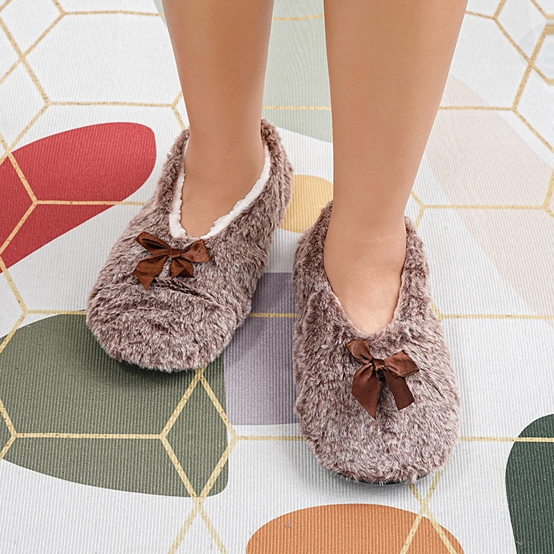 Damen-Baumwoll-Bodensocken für den Innenbereich, rutschfeste, weiche Bodenschuhe, bedruckte, verdickte Hausschuhe für Erwachsene – Detail 10