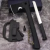 WPKOPYA  USA  440C Multi-functional outdoor tactical ax distribution small straight knife, jungle trekking logging axe 2