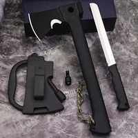 WPKOPYA  USA  440C Multi-functional outdoor tactical ax distribution small straight knife, jungle trekking logging axe 2
