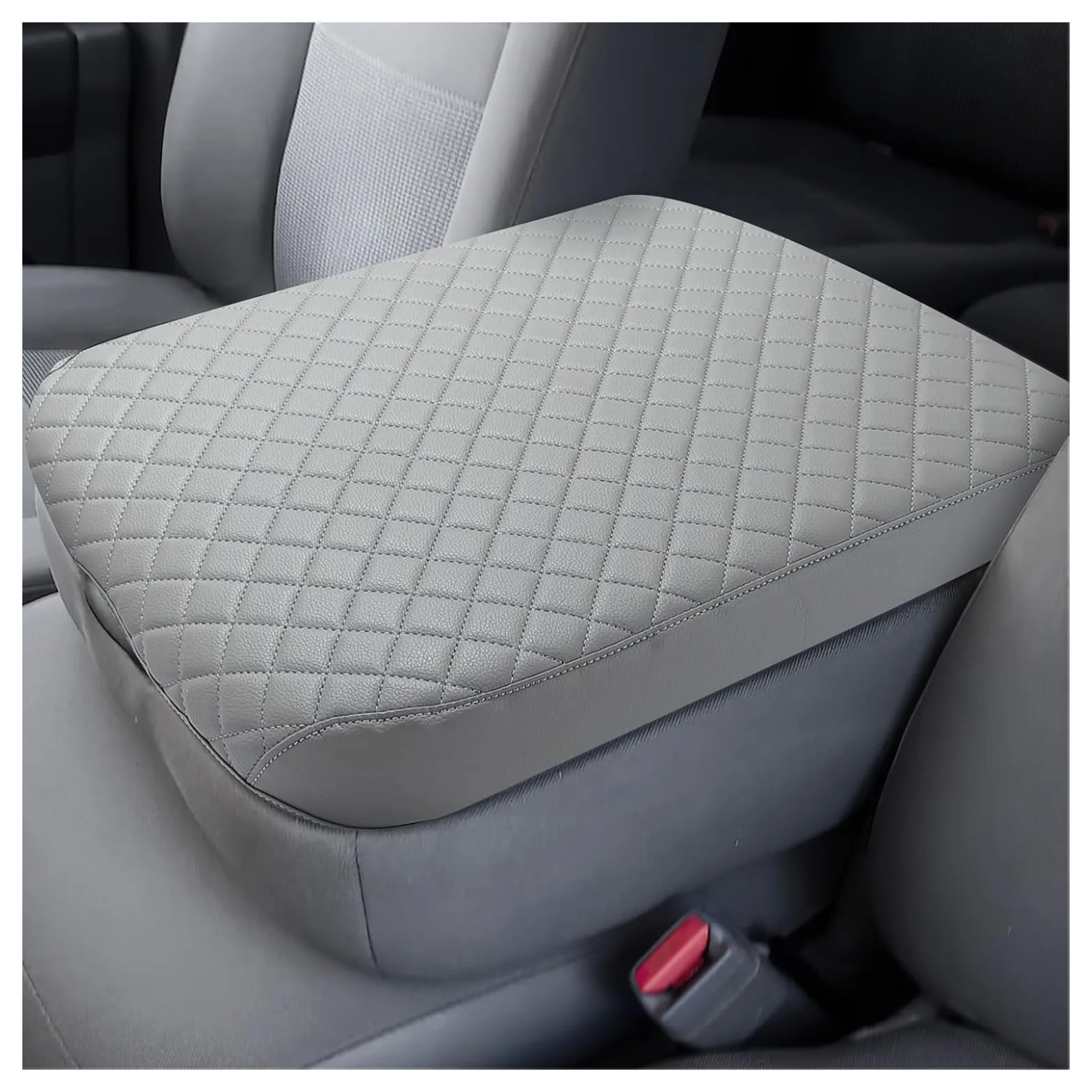 Mittelkonsolen-Armlehnenabdeckung für 2013–2018 Dodge Ram 1500, 2013–2024 Ram 1500 Classic/2500/3500, PU-Lederverkleidung, kratzfest – Detail 10