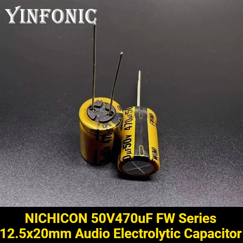 Produktbild von 10x Panasonic Low ESR Kondensator – EEUFM1H471 – 470 µF / 50 V – 12,5x20 Mm – RM5 – FM-Serie – Neu