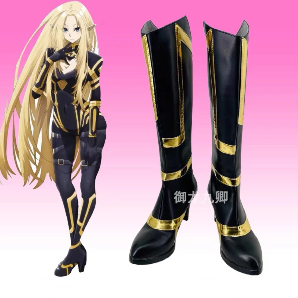 

Сапоги для косплея аниме «эминеция в тени Альфа», обувь для ролевых игр, сапоги на заказ