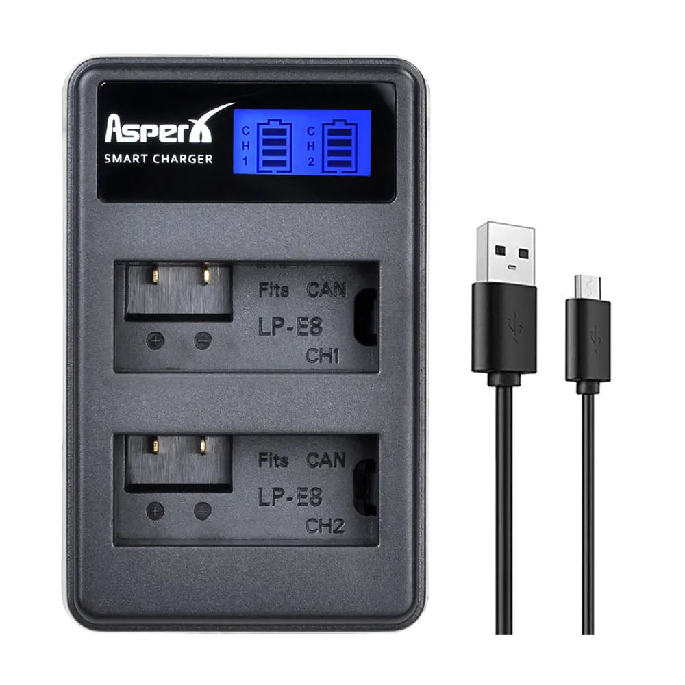 LP-E8 Bateria LP E8 LPE8 Battery + Charger for Canon EOS 550D 600D 650D 700D Kiss X4 X5 X6i X7i Rebel T2i T3i T4i T5i Camera Part rechargeable battery charger camera battery charger rechargeable battery camera battery