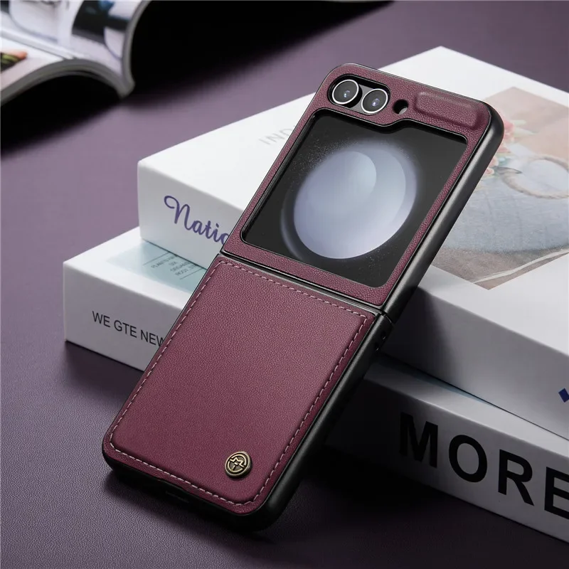 Luxury Magnetic Wallet PU Leather Case with Shockproof Card Holder Pocket Cover
